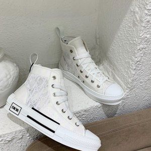 Dior White B23 Oblique Sneakers Size 36